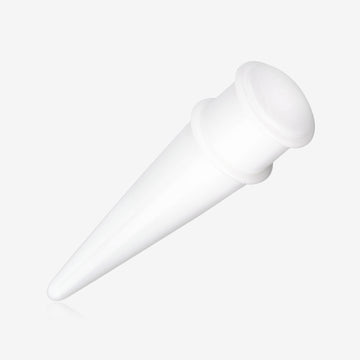 A Pair of Translucent UV Acrylic Taper-White